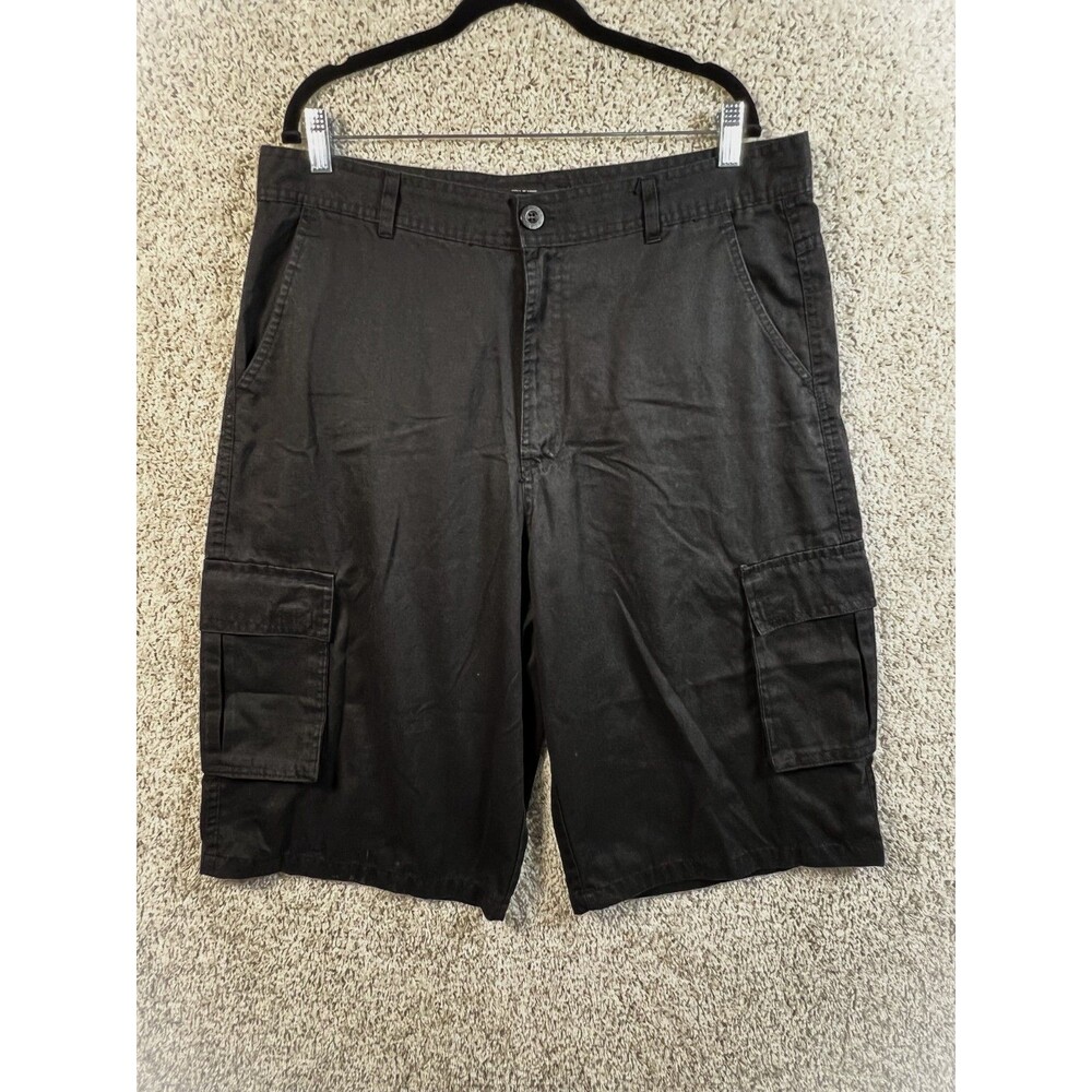 Vintage Y2K Blac Lacquer Black Cargo Shorts Hip Hop Streetwear Men’s Size 38